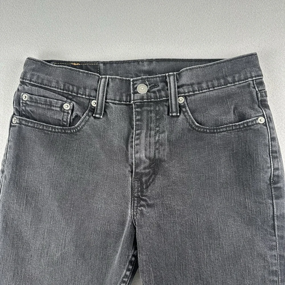 Levi's 514 Men's‎ Denim Jeans Size 29x30 Black Mid-Rise 5 Pockets